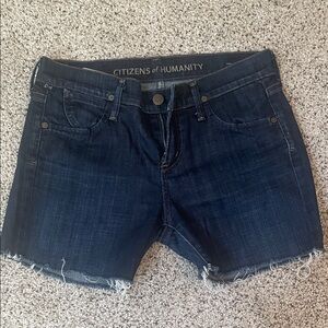 Citizens of Humanity Dark Blue Jean Shorts
